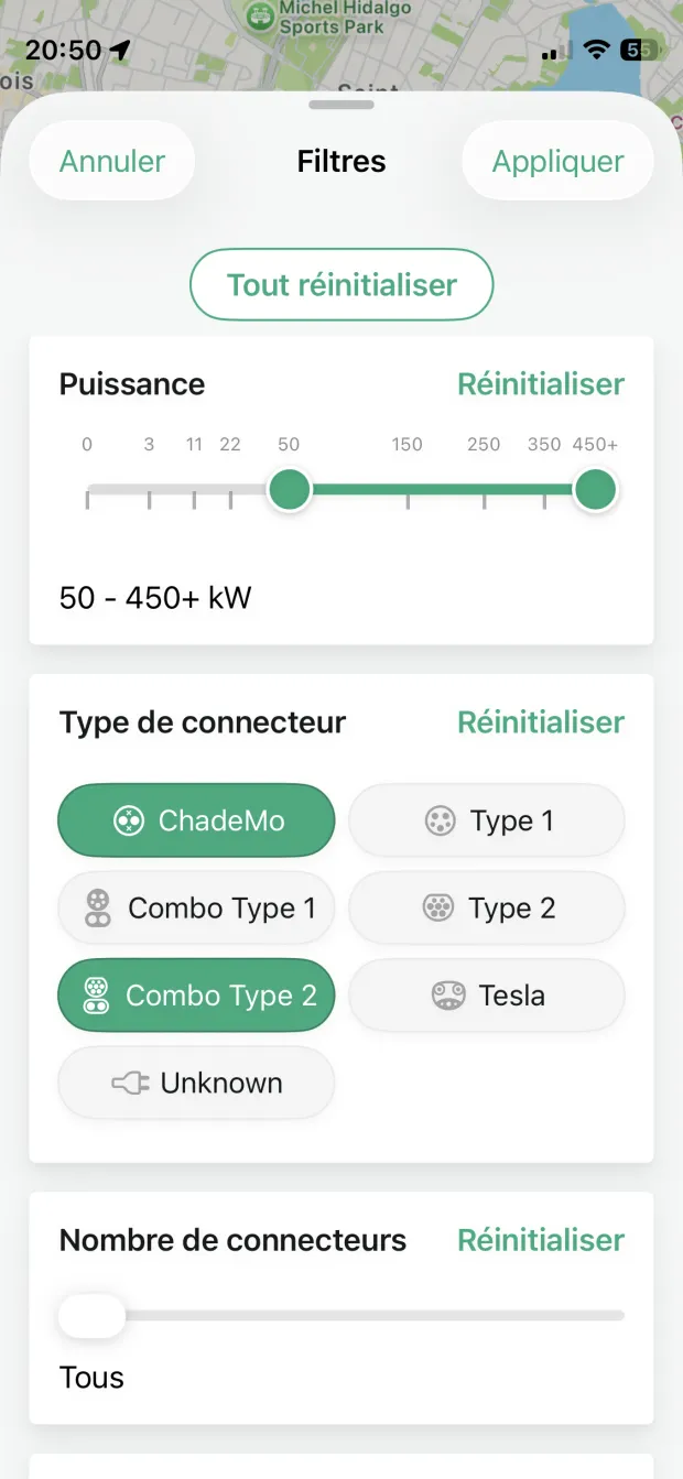 Filtres avancés PlugPrice screenshot