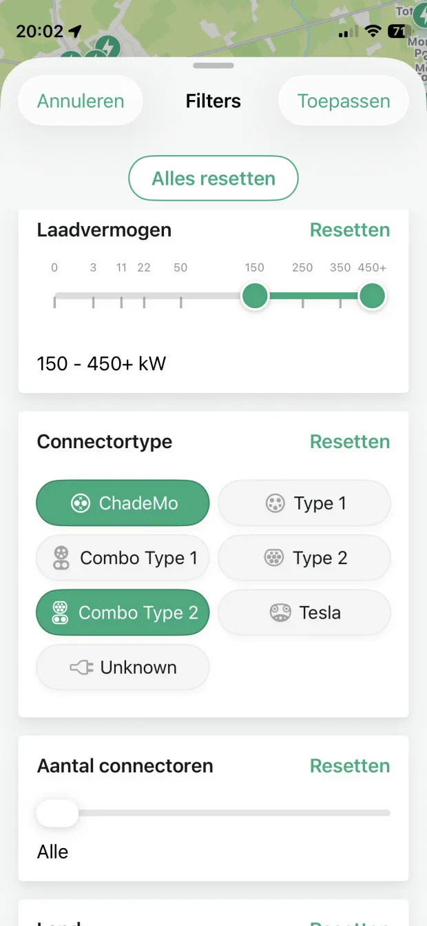 Geavanceerde filters PlugPrice screenshot