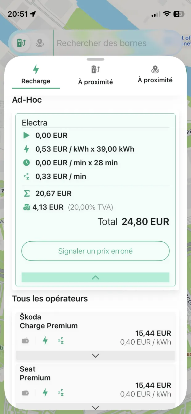Détail des coûts transparent PlugPrice screenshot